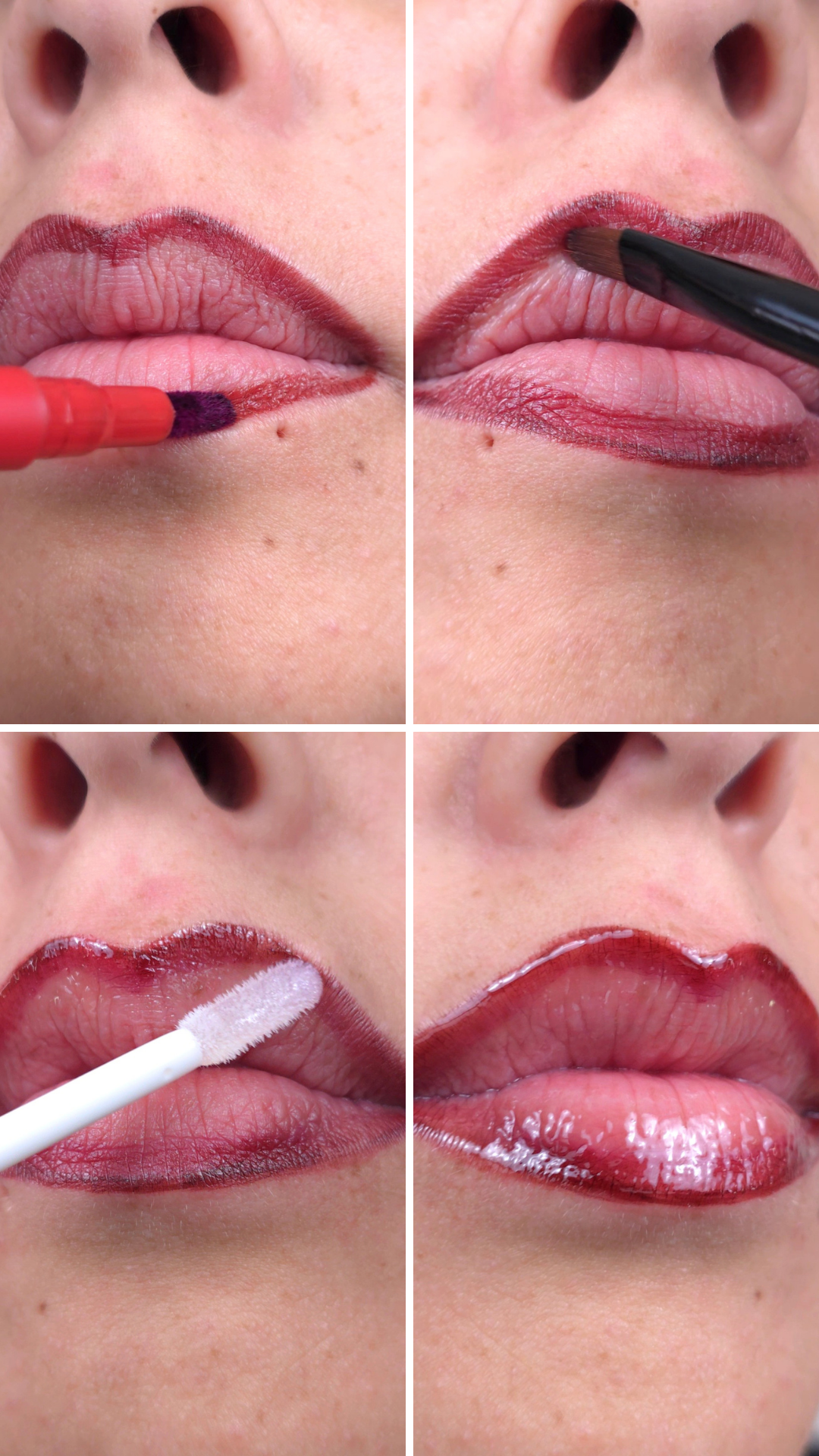 Honey High Shine | Warm Cinnamon Red Ombré Lip System