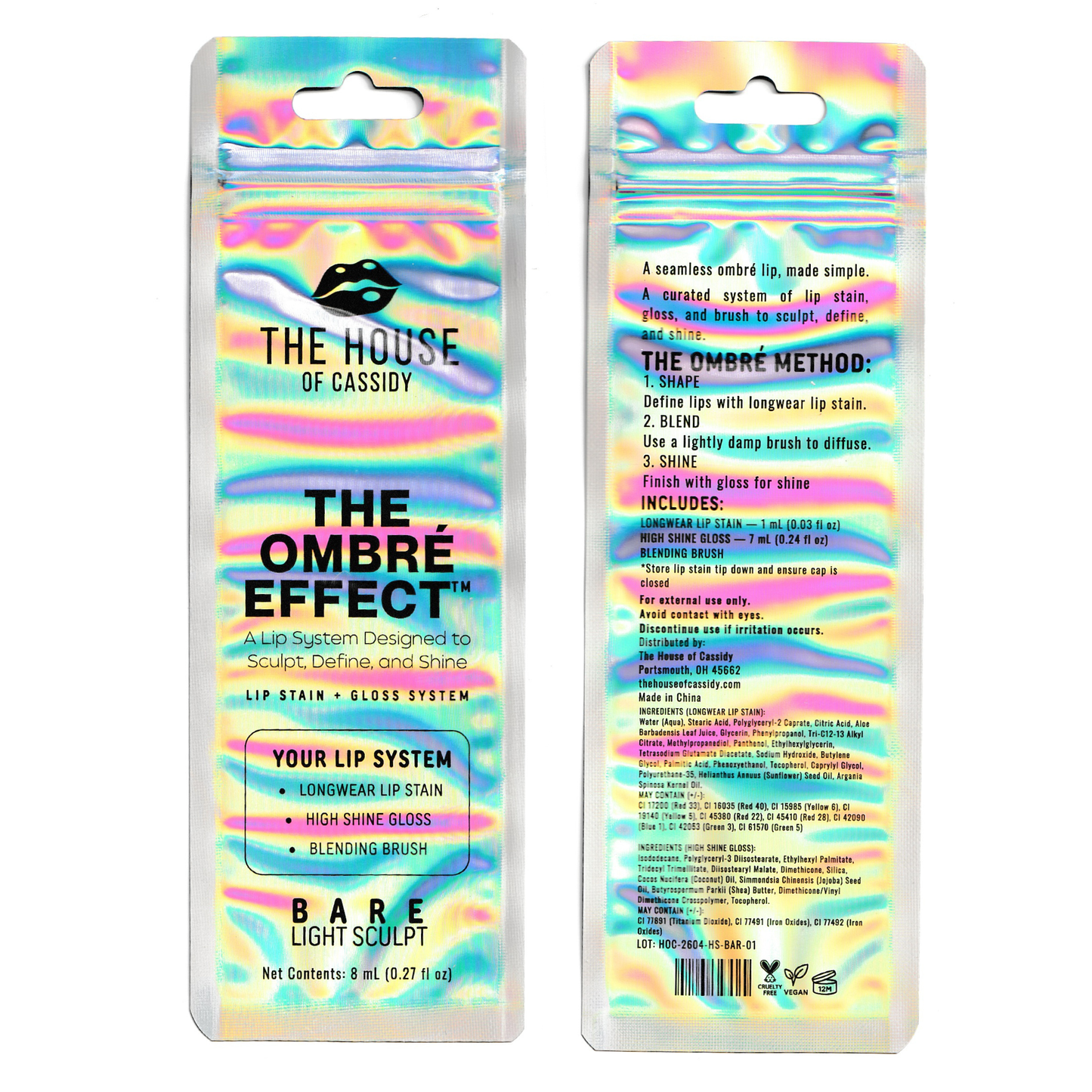 Bare High Shine Gloss | The Ombré Effect Lip System
